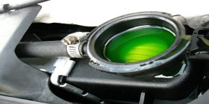Engine oil in coolant